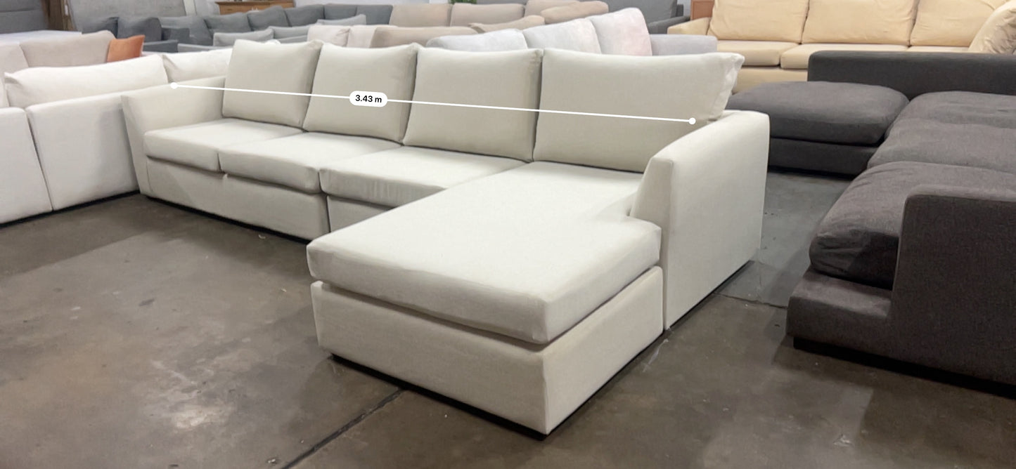 Large reversible chaise Harvey Norman L Shape sofa