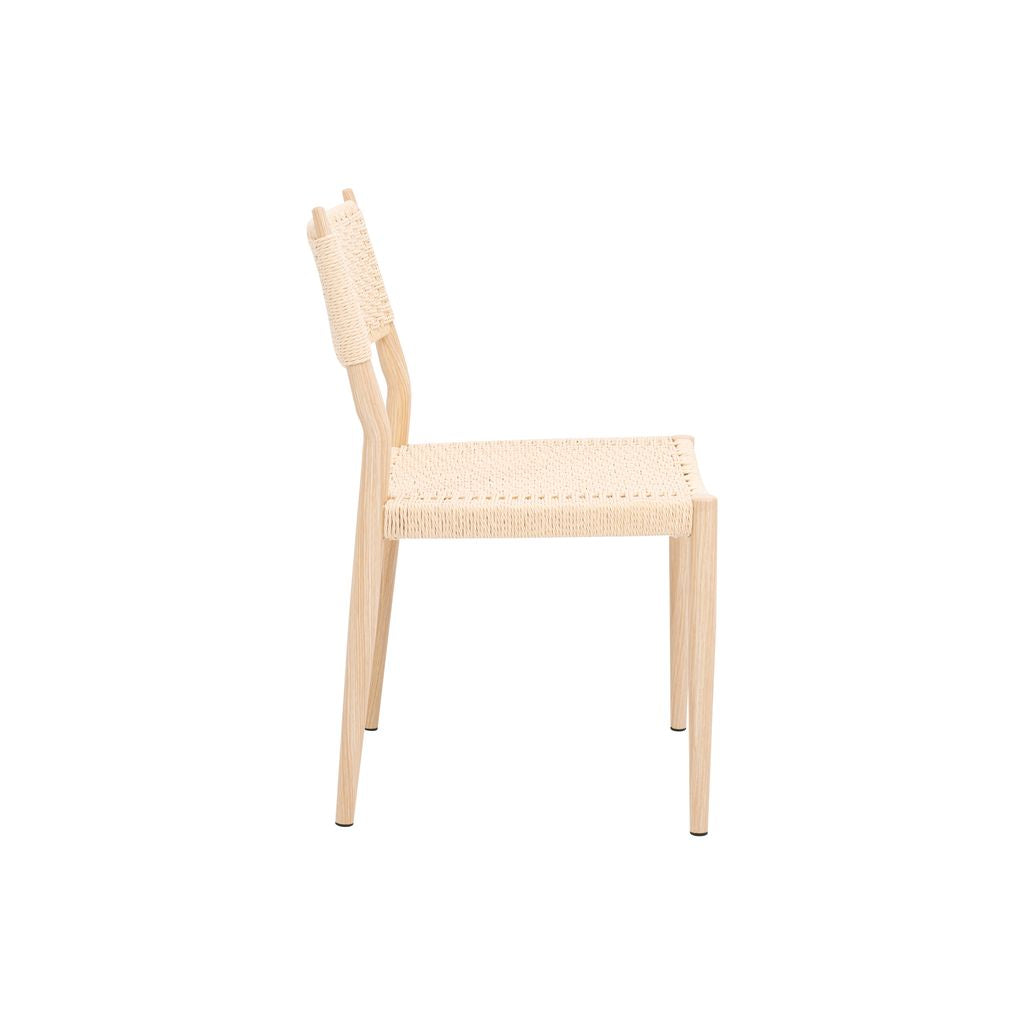 Nordic Woven Dining Chair – Natural Oak