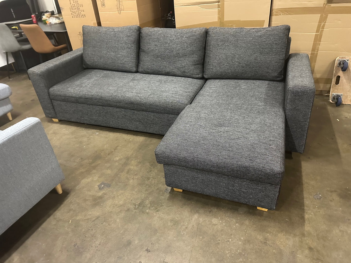 Fabric L shape Sofa Bed (Pre-Owned) Lounge lovers
