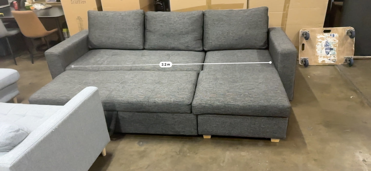 Fabric L shape Sofa Bed (Pre-Owned) Lounge lovers