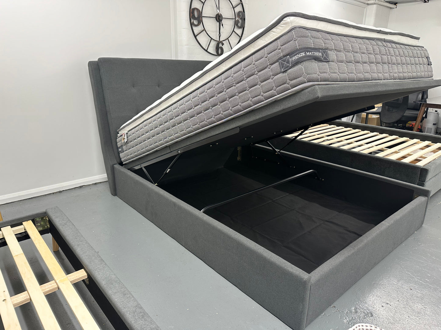Comfy Bed Frame with Mattress