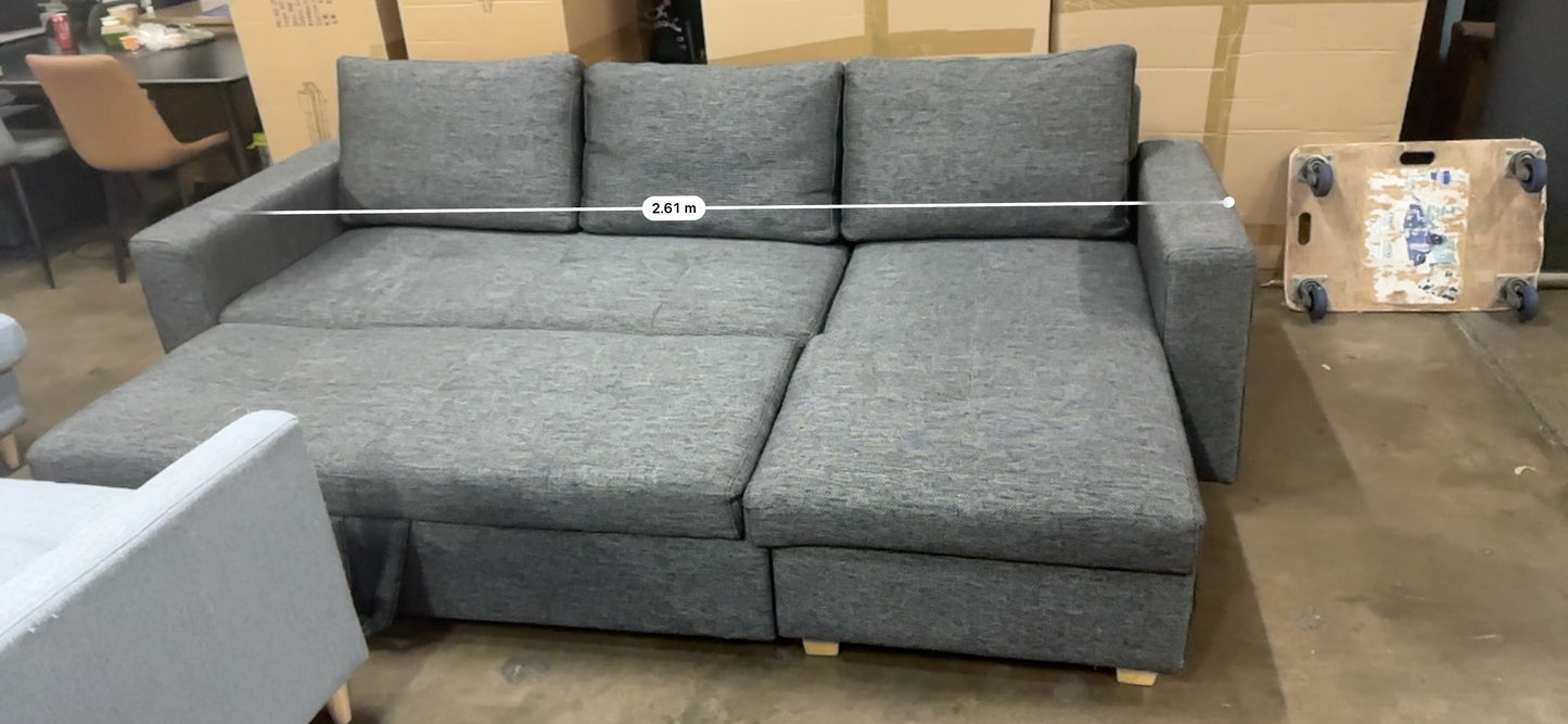 Fabric L shape Sofa Bed (Pre-Owned) Lounge lovers