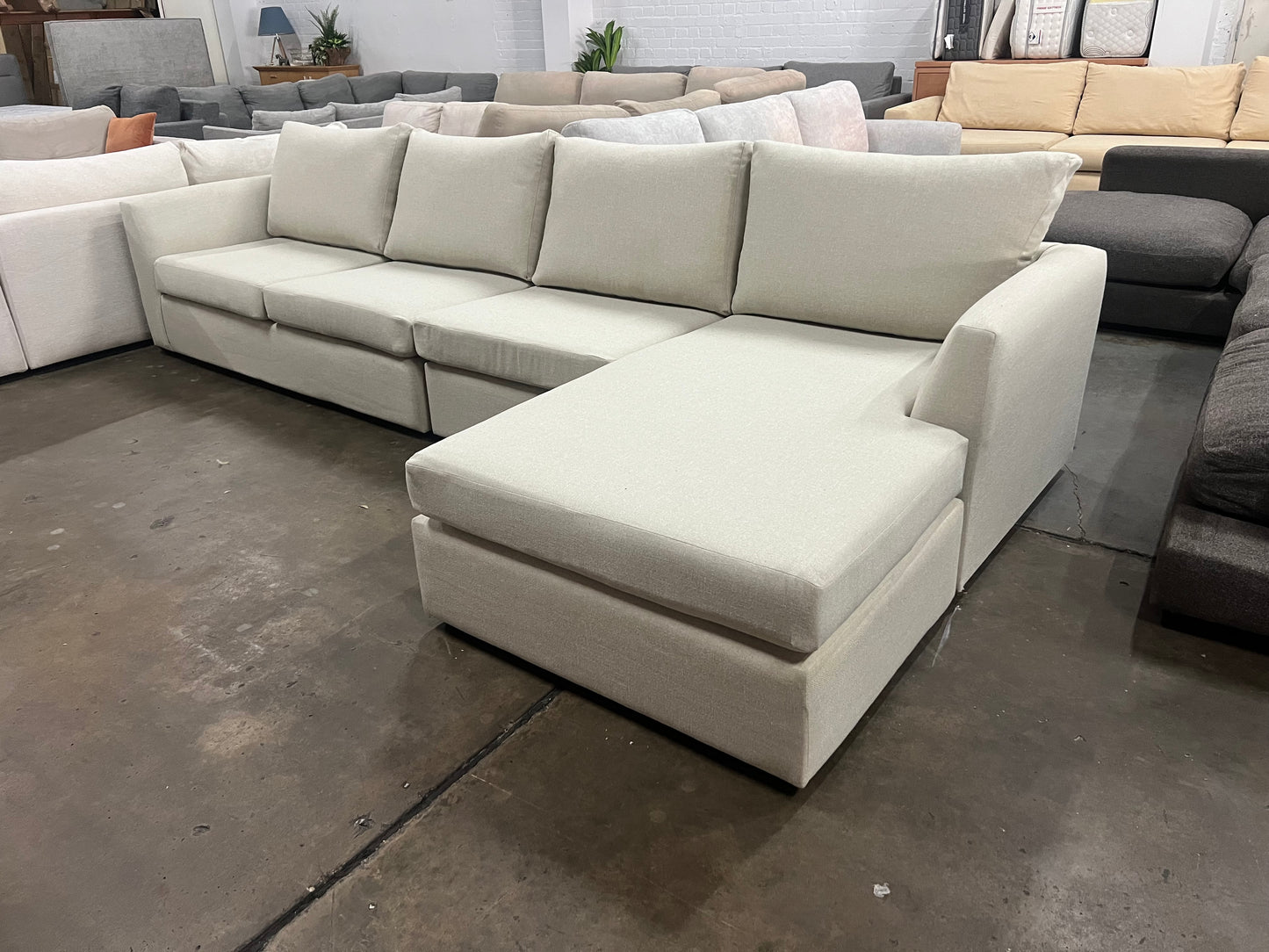 Large reversible chaise Harvey Norman L Shape sofa