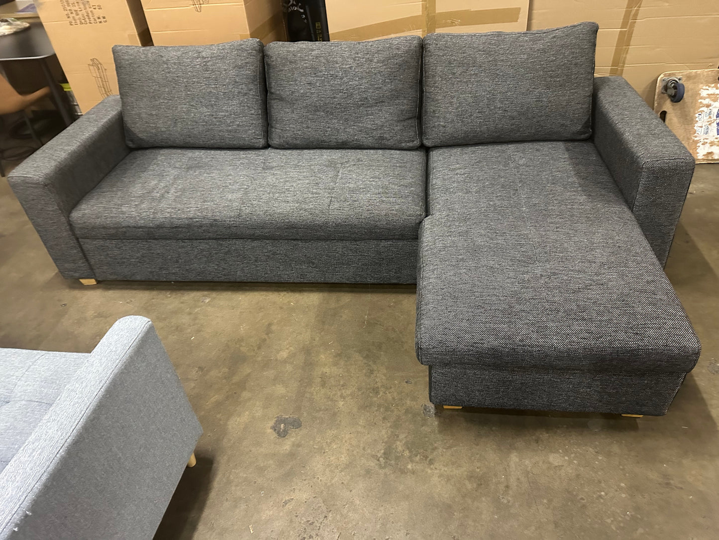 Fabric L shape Sofa Bed (Pre-Owned) Lounge lovers