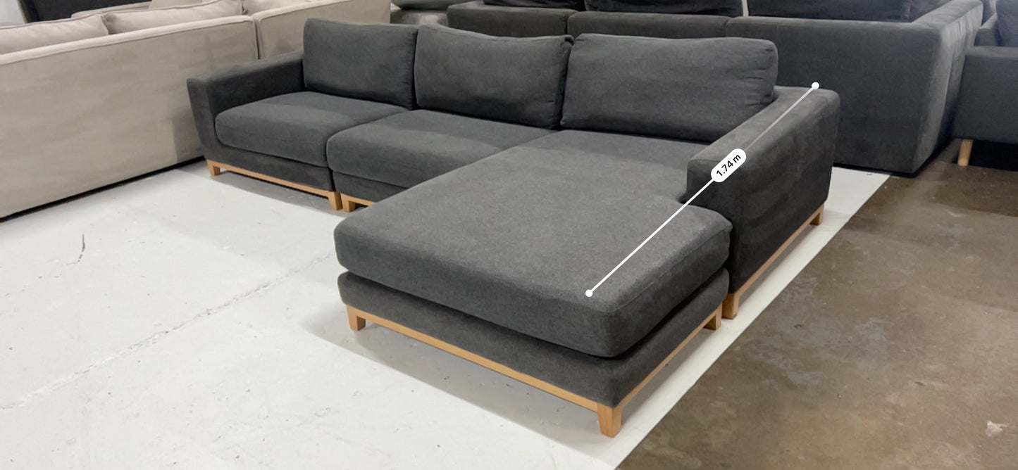 Large reversible chaise Focus on L Shape sofa
