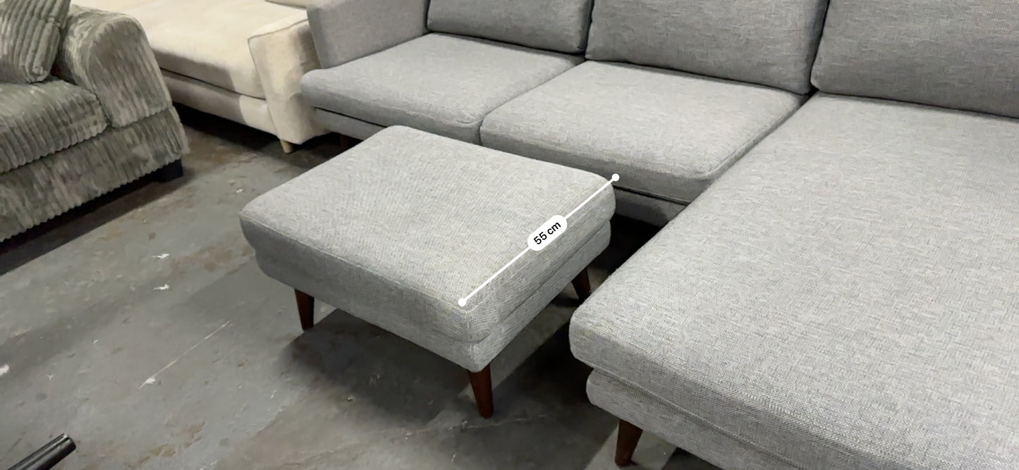 Fabric L shape Sofa with Ottoman (Pre-Owned) Lounge lovers