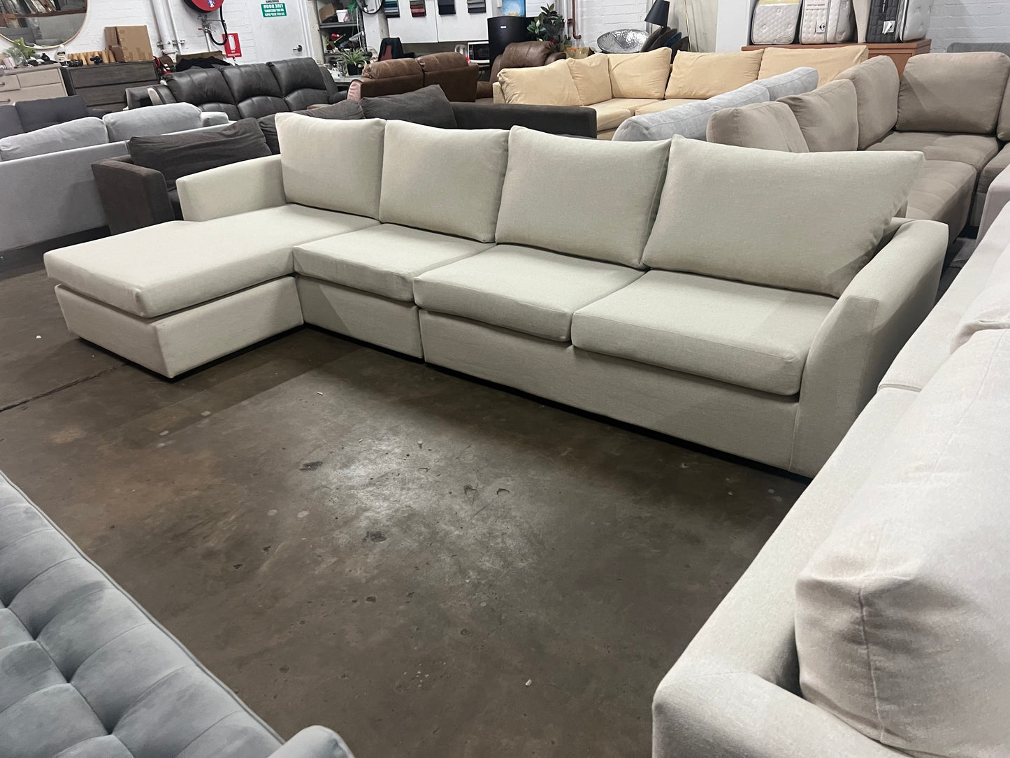 Large reversible chaise Harvey Norman L Shape sofa