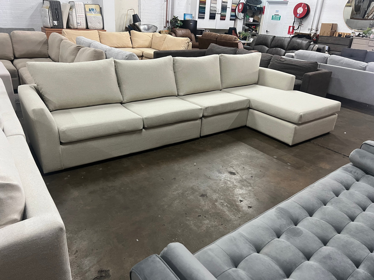 Large reversible chaise Harvey Norman L Shape sofa