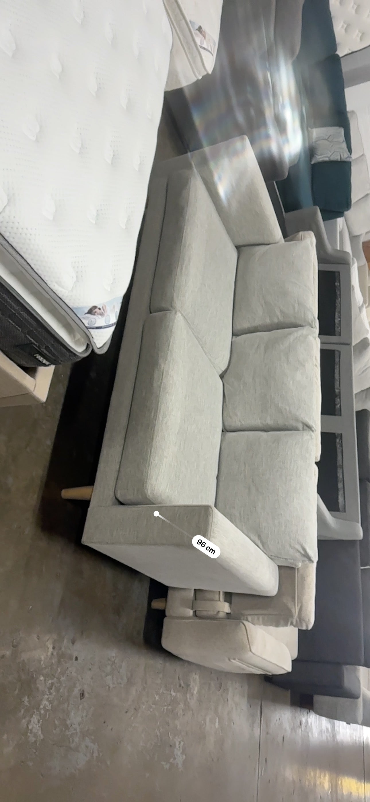 Designer Light Grey 3 seater Sofa (Pre-Owned)
