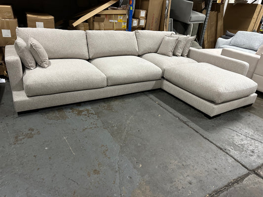 White Heaven L Shape Sofa