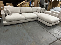 White Heaven L Shape Sofa