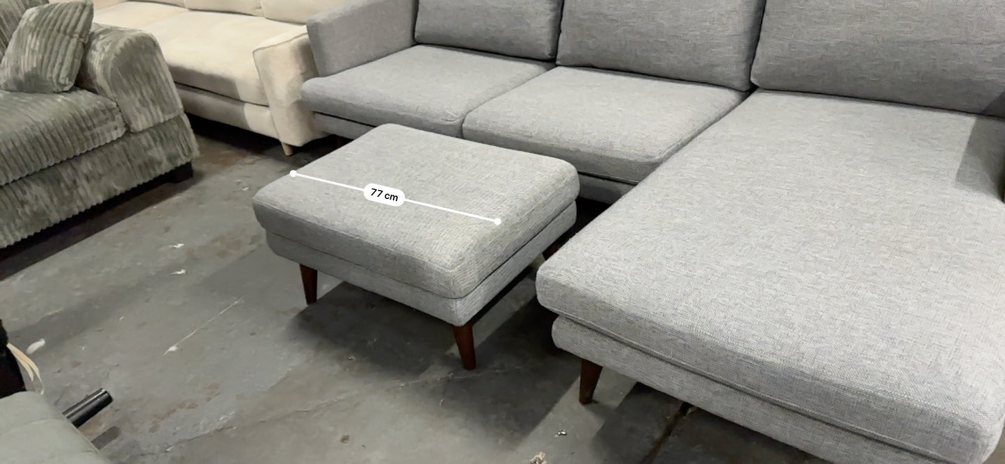 Fabric L shape Sofa with Ottoman (Pre-Owned) Lounge lovers