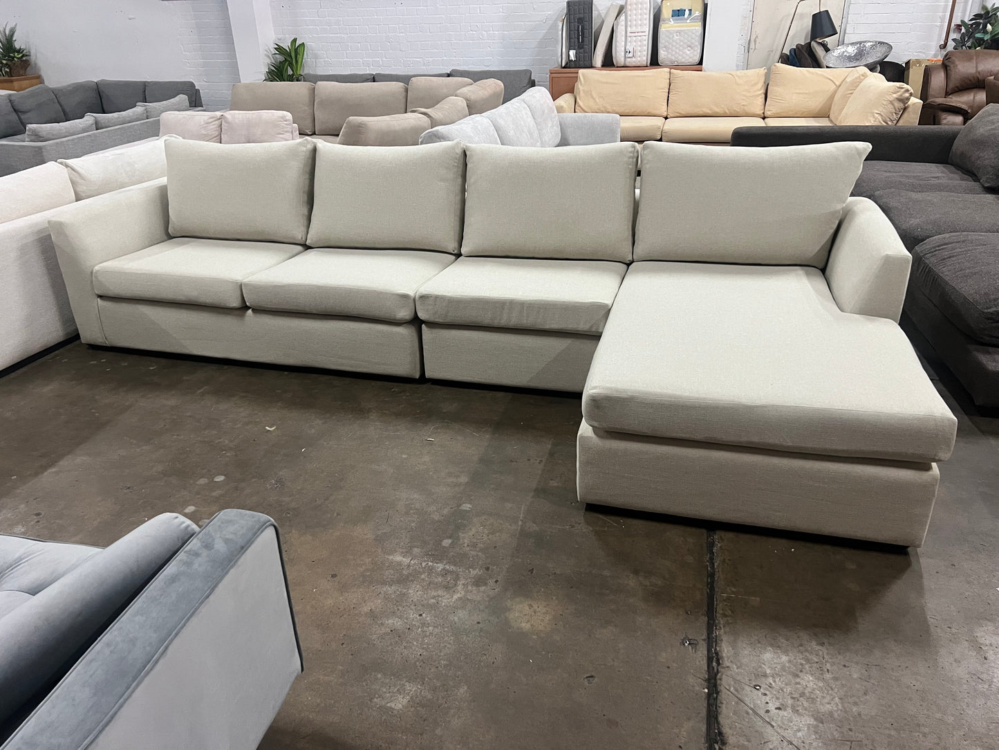 Large reversible chaise Harvey Norman L Shape sofa