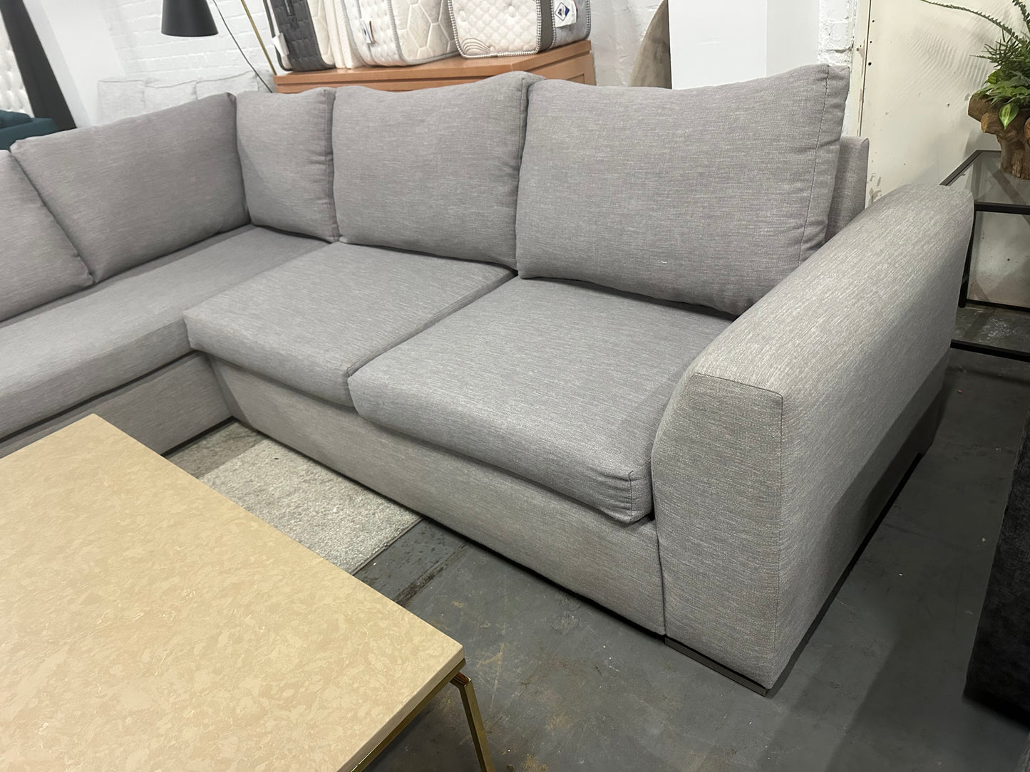 Domayne L-Shape Large Sofa (Pre-Owned) Professionally cleaned perfect as new condition