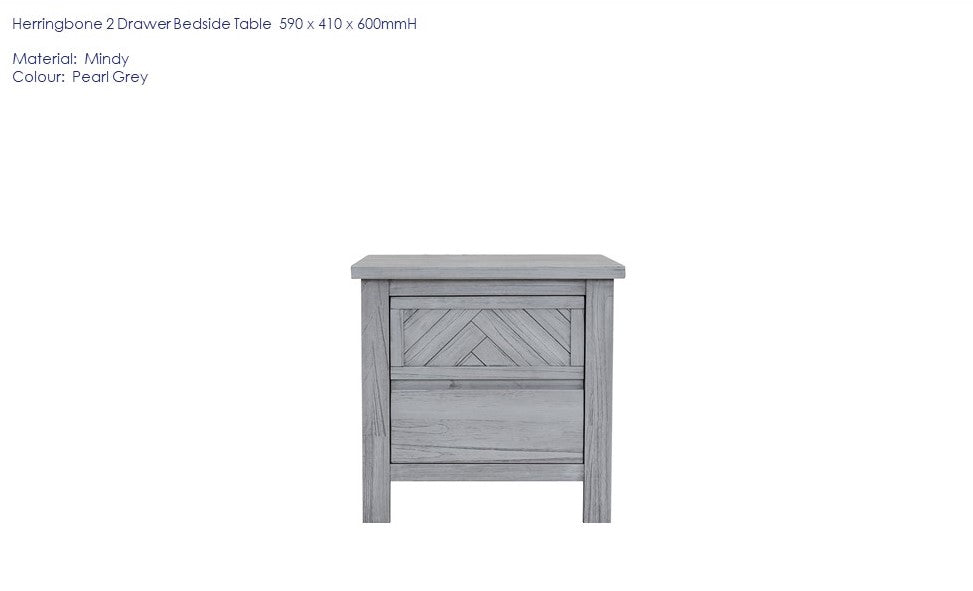 Herringbone Timber Bed Frame
