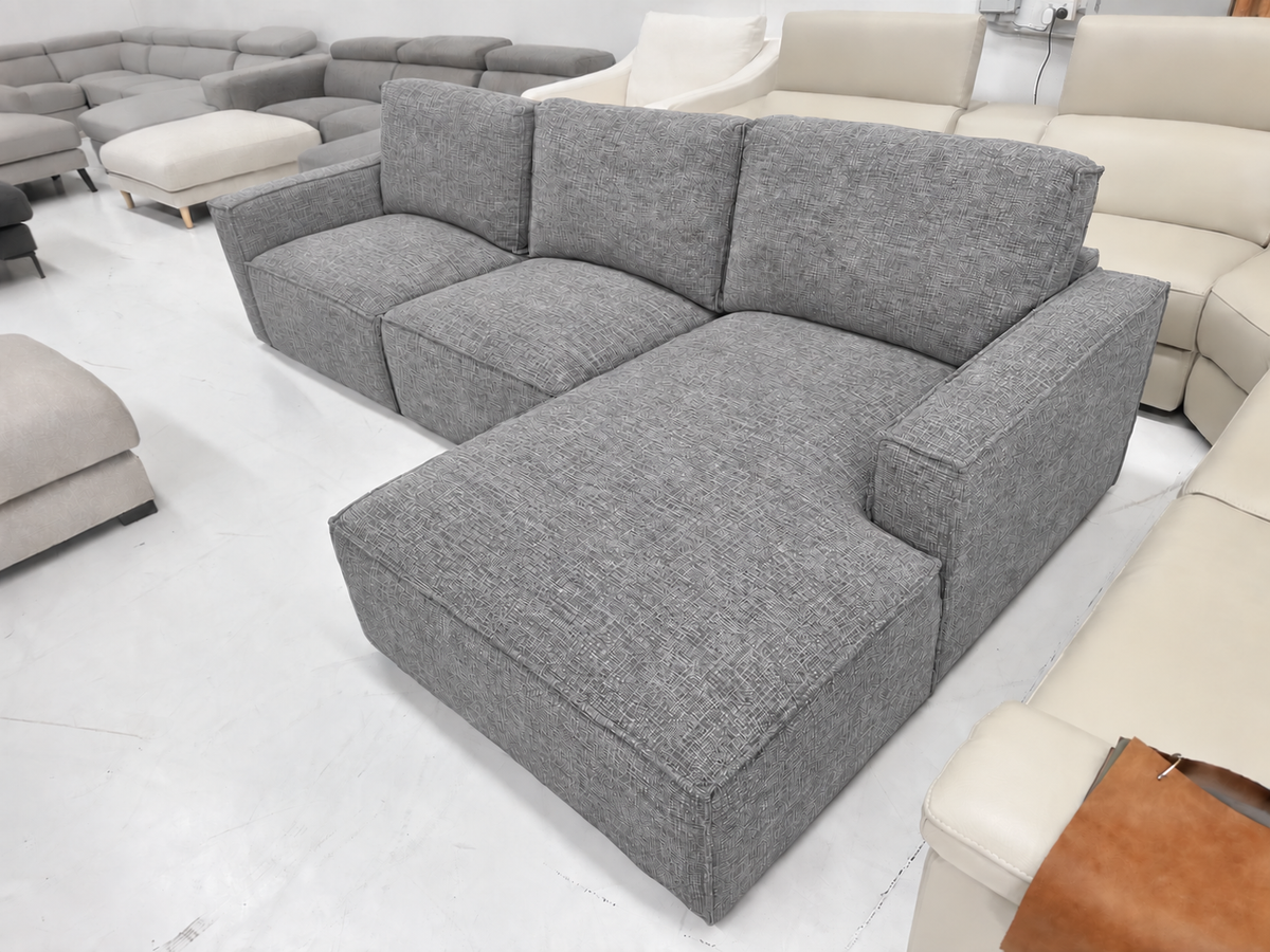🛋️ Modular Cloud Style L shape Sofa – Fully attached cushions