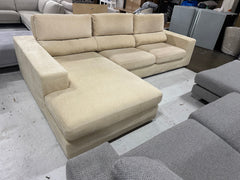 Big L shape sofa with adjustable headrest (Pre-Owned) perfect as new condition
