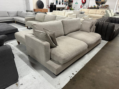 Massive deep seats 2.5 - 3 seater sofa. Feather filled cushions. Removable washable covers