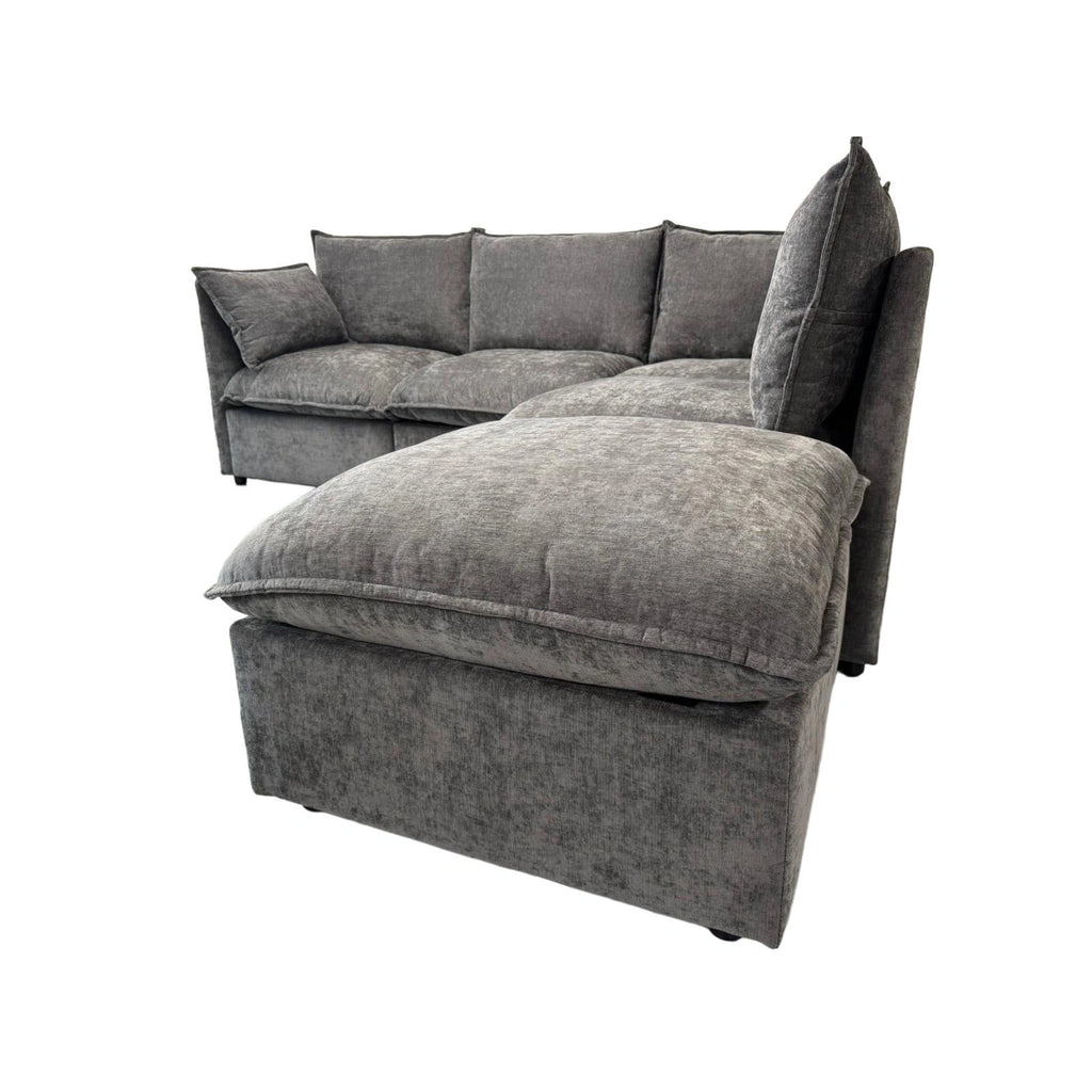 🛋️ Modular Cloud Style L shape Sofa – Fully Customisable Layout | Washable Covers