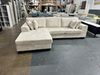 Noosa Reversible chaise corduroy sofa. Removable and washable covers