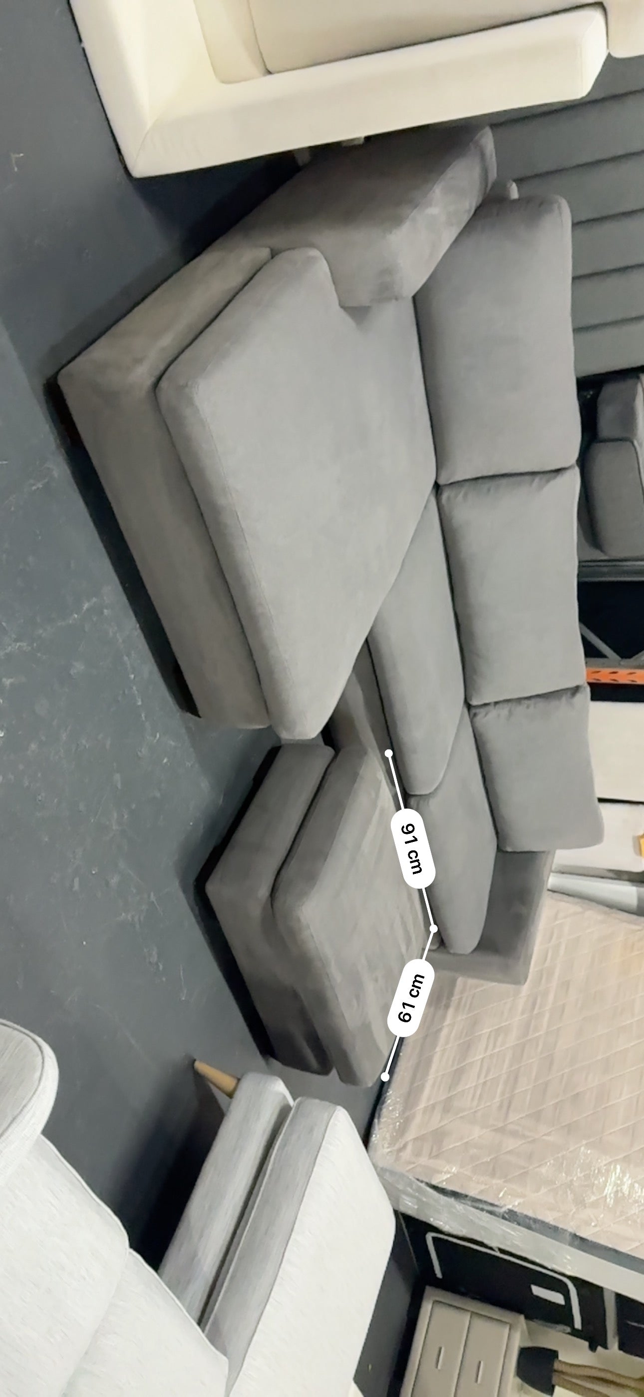 🔥 ✨ Massive Family Size L-Shape Sofa + Matching Ottoman | As New | $790✨ 🔥