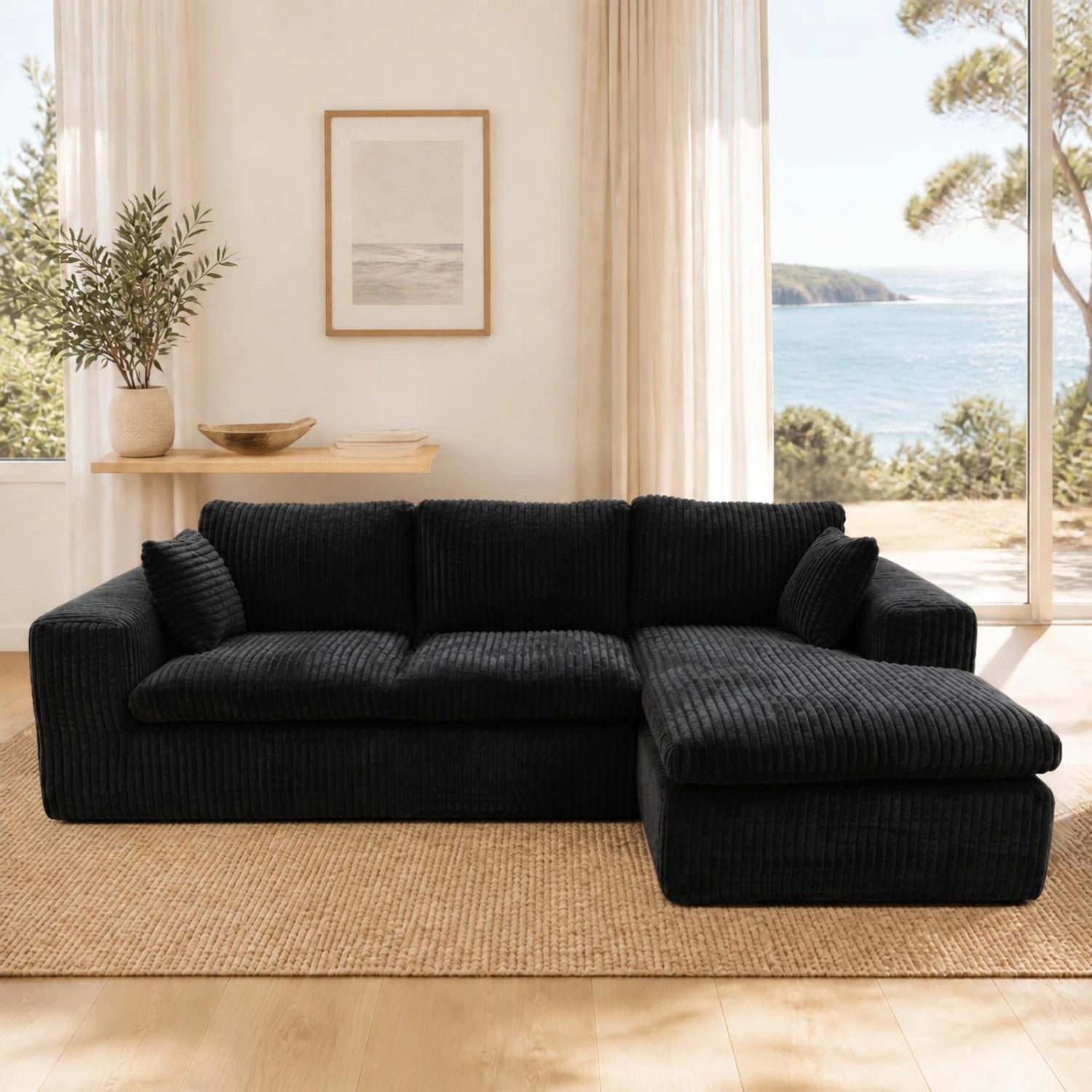 Brand new Cloud Compressed Sofa  - Black