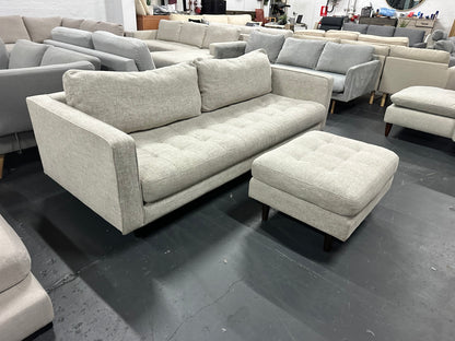 ✨ Designer 3 Seater Sofa + Matching Ottoman – Stunning Tufted Design ✨