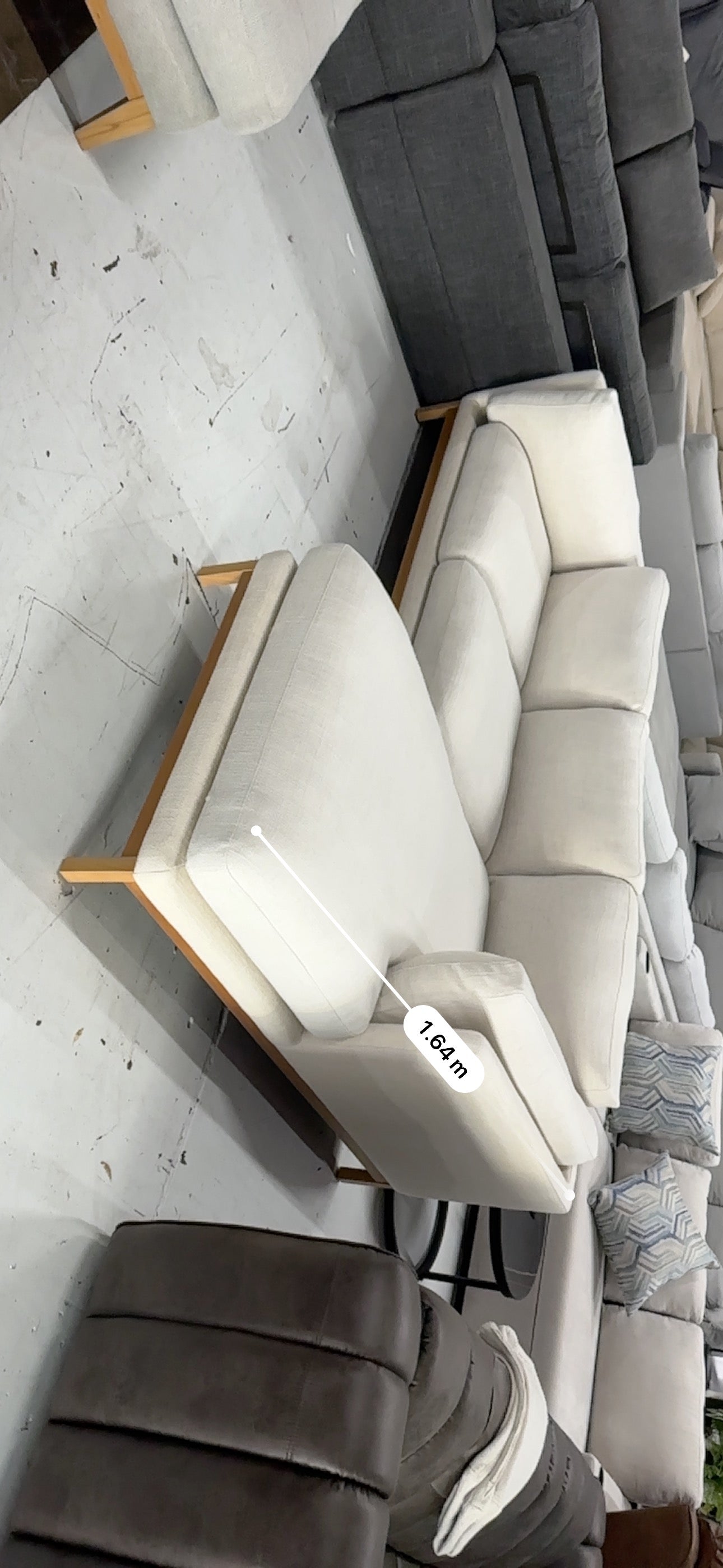 High Quality Fabric Sofa (Pre-Owned) All cushions removable and machine washable!