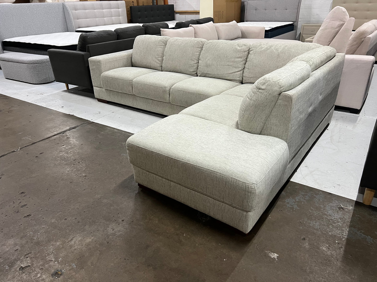 Affordable Grey Color. Brand Plush sofa! color 4-5 seater sofa.