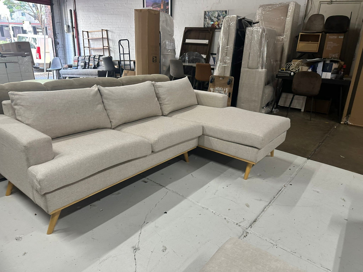 Fantastic Furniture L-Shape Chaise Sofa – Removable Covers | Professionally Cleaned