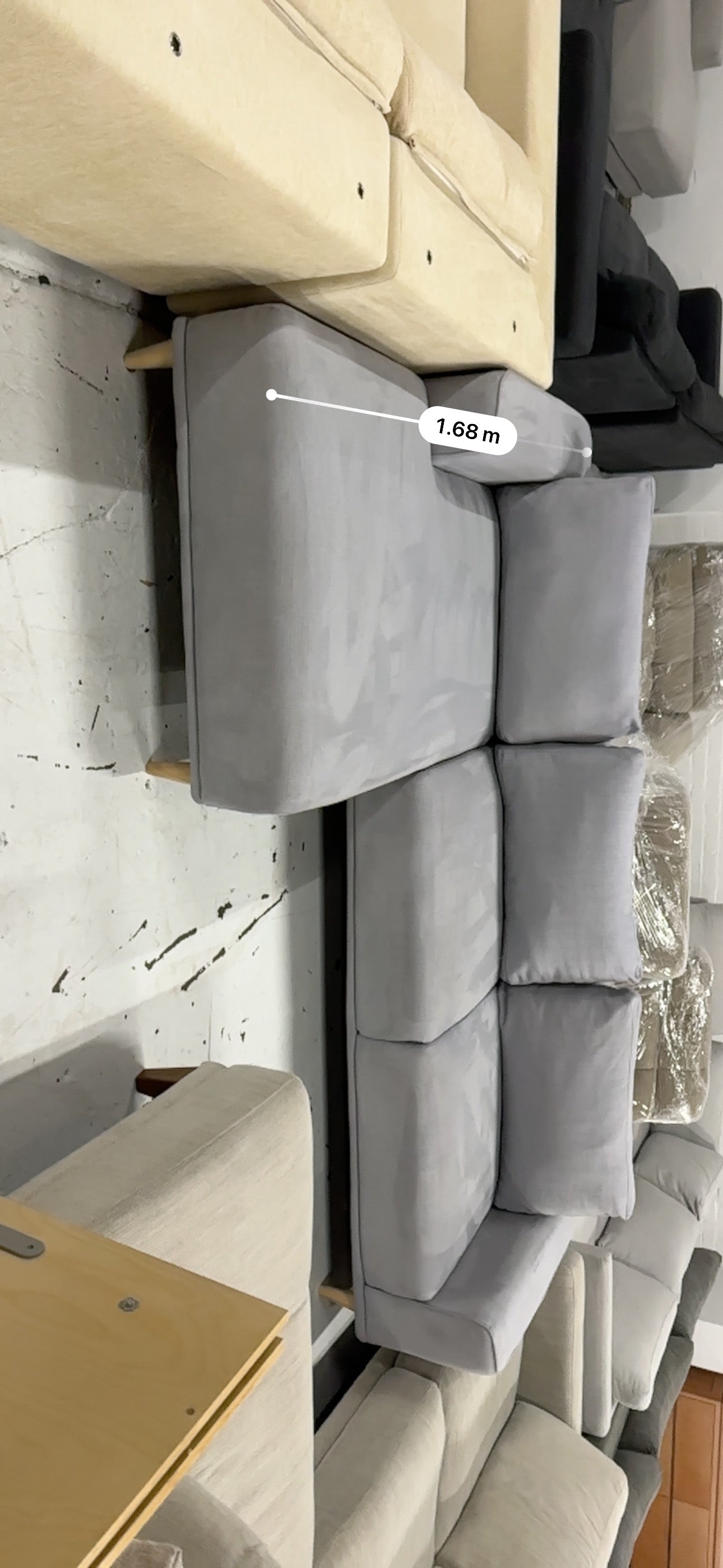 Great quality Light blue  L shape sofa. OzDesign brand.