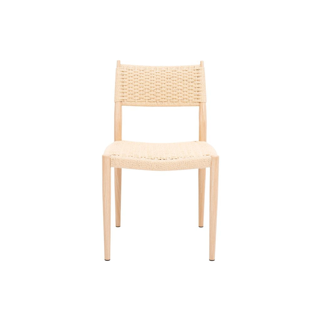 Nordic Woven Dining Chair – Natural Oak