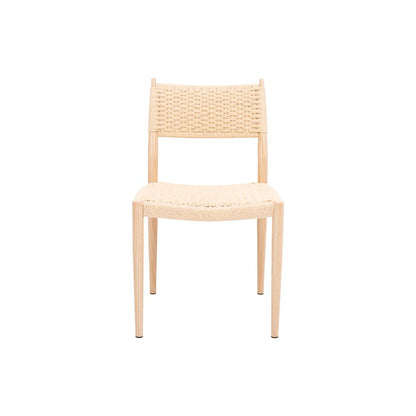 Nordic Woven Dining Chair – Natural Oak