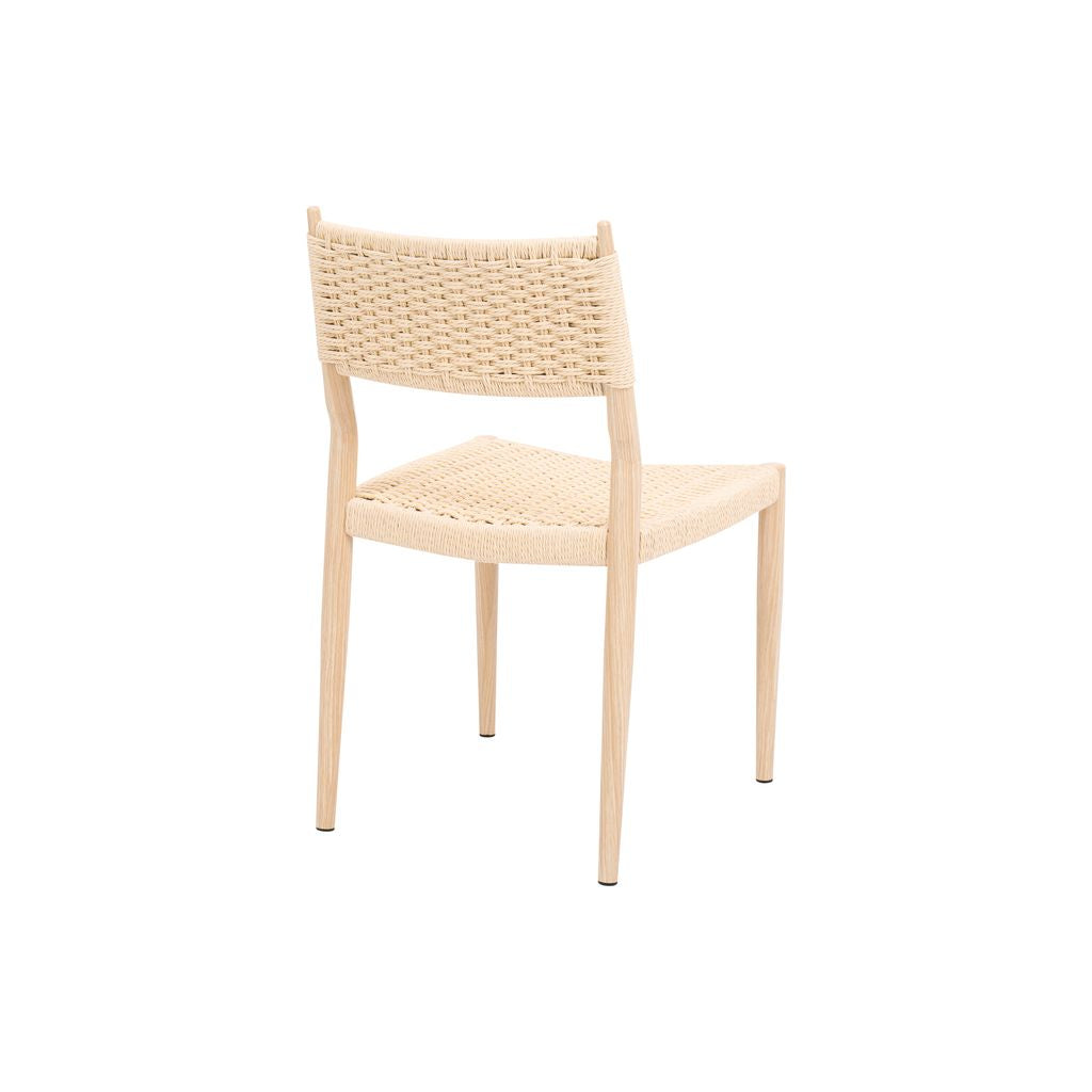 Nordic Woven Dining Chair – Natural Oak