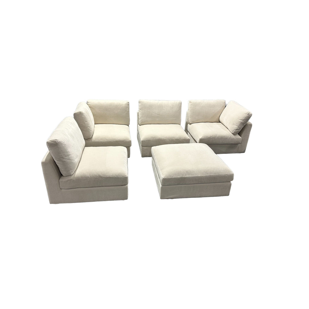 L Shape Wonda Modular Sofa – Cream