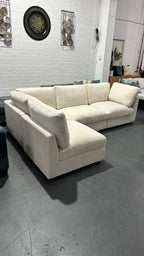 L Shape Wonda Modular Sofa – Cream