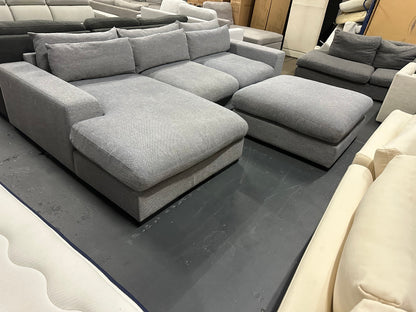 🔥 PREMIUM L SHAPE SOFA – AS NEW CONDITION! PROFESSIONALLY STEAM CLEANED FEATHER FILLED CUSHIONS🔥