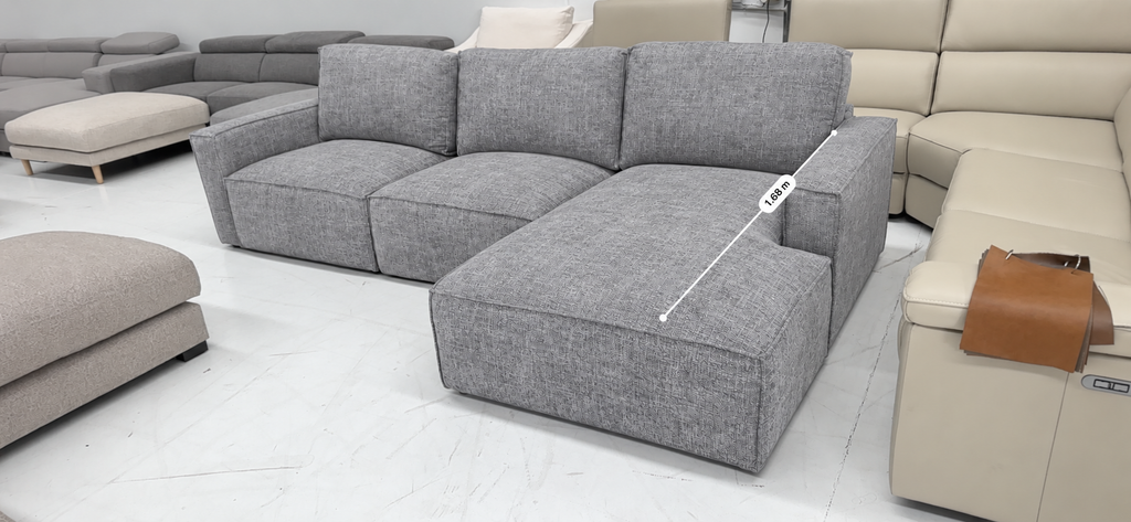 🛋️ Modular Cloud Style L shape Sofa – Fully attached cushions