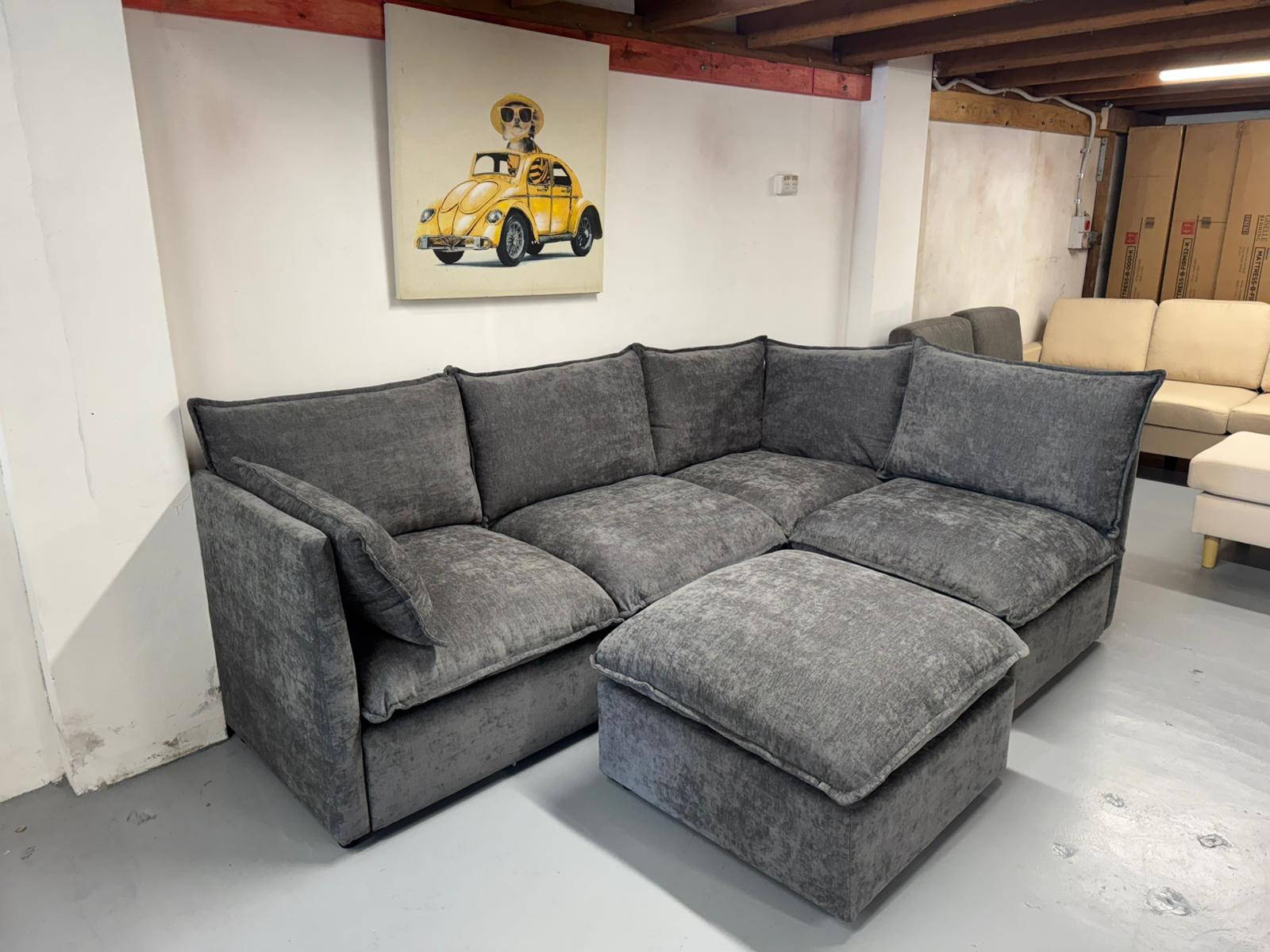 🛋️ Modular Cloud Style Sofa – Fully Customisable Layout | Washable Covers