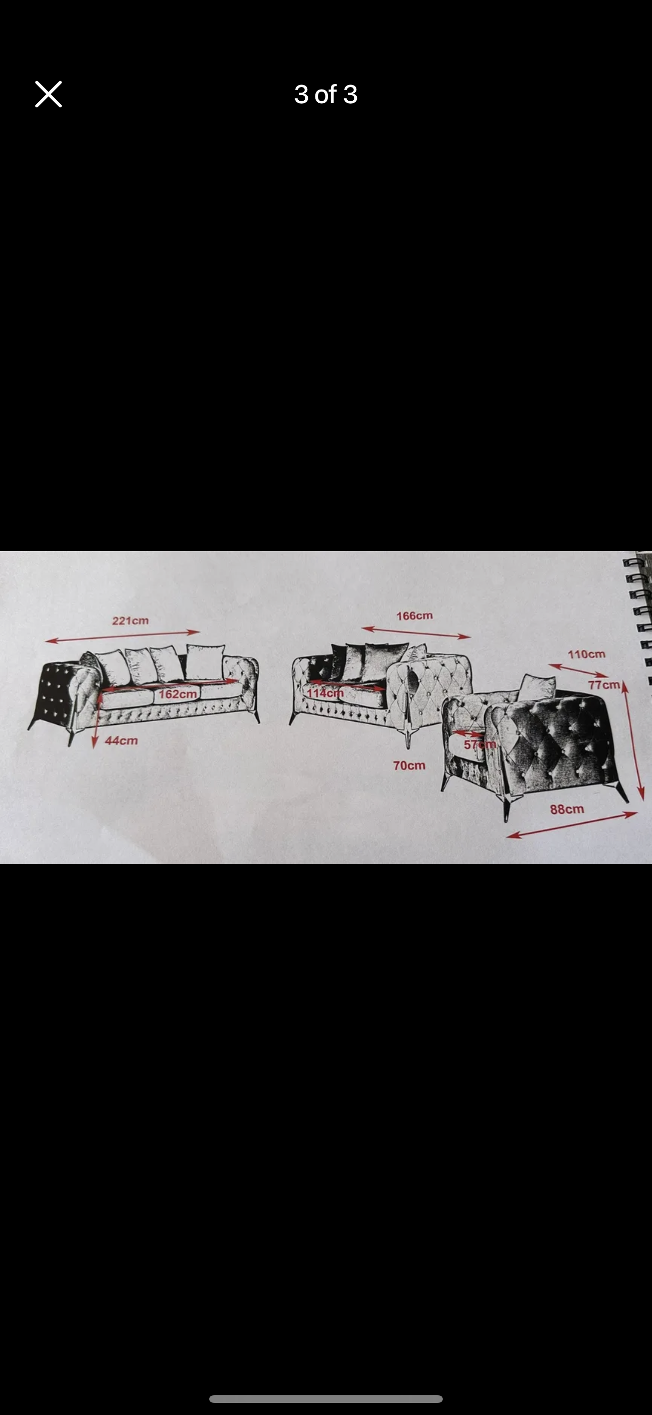 ✨ Chesterfield Velvet Sofa Set – Luxury 3 + 2 Seater Lounge Suite ✨