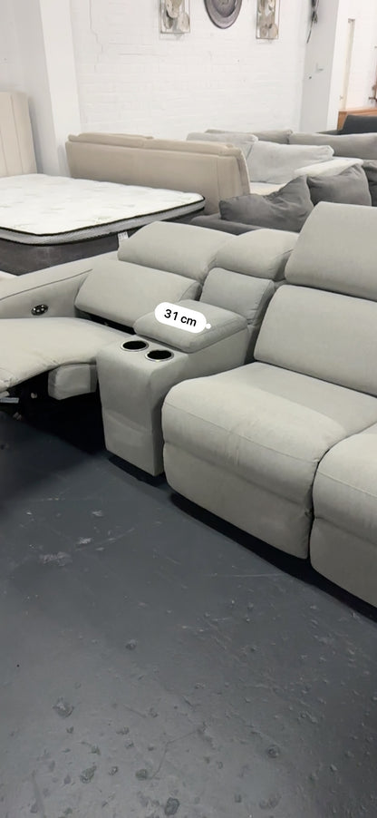 🔥 NICK SCALI L-SHAPE SOFA WITH ADJUSTABLE HEADREST! WITH 1 ELECTRIC RECLINER AND CUPHOLDERS! DELIVERY AVAILABLE 🔥