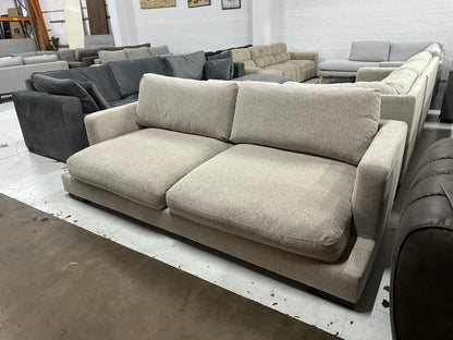 Massive deep seats 2.5 - 3 seater sofa. Feather filled cushions. Removable washable covers