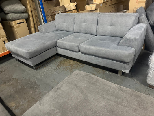 Beautiful fantastic furniture reversible chaise preowned sofa for fraction of retail price. As new condition professionally cleaned