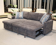 Lisa Sofa Bed, Dark grey/ Charcoal color