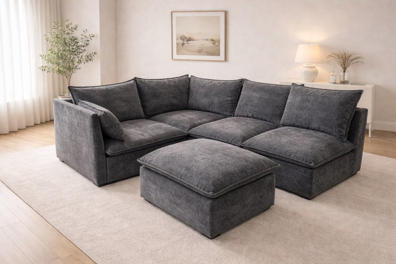 🛋️ Modular Cloud Style Sofa – Fully Customisable Layout | Washable Covers