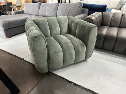 Aston Olive Green swivel armchair