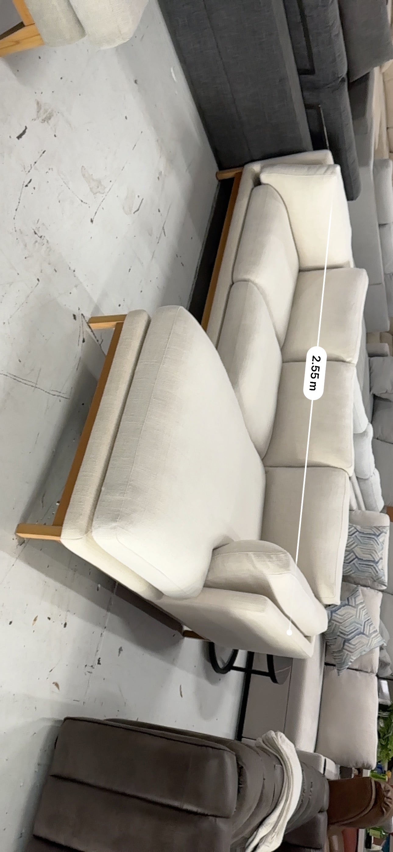 High Quality Fabric Sofa (Pre-Owned) All cushions removable and machine washable!