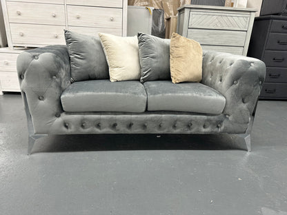 ✨ Chesterfield Velvet Sofa Set – Luxury 3 + 2 Seater Lounge Suite ✨