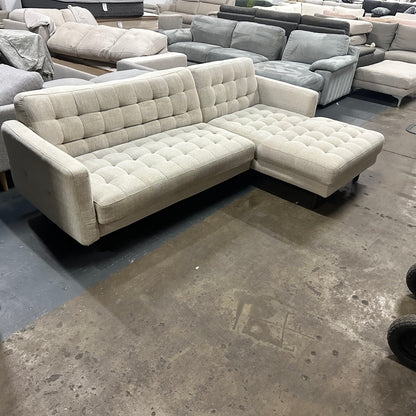 🔥 Lounge Lovers Harriet Modular Sofa + Matching Ottoman – As New! 🔥