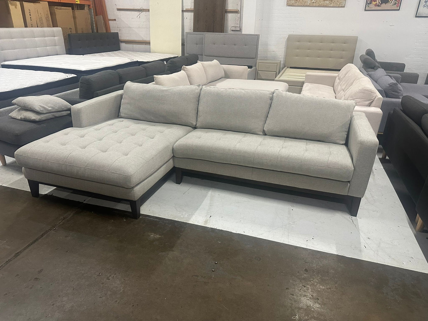 Freedom Furniture 2.7m Chaise Sofa – Preowned, Professionally Cleaned | Premium Modern Lounge